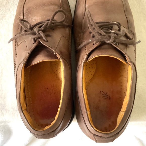 Brown Jos.A. Banks Men’s lace up leather Oxford Dressy Work shoes. Size 8.5 D main image 7